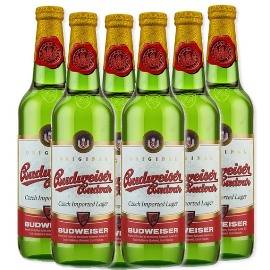 Budweiser Beer, 6  x 500ml bottles