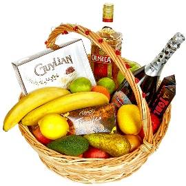 Fruit and Chocolate  Basket