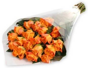 Dainty Bunch of Orange Roses